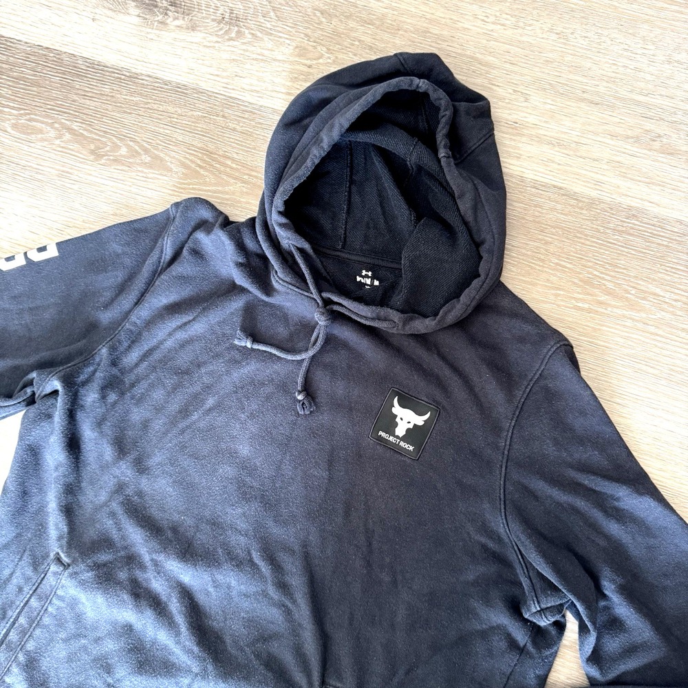 Under Armour‎ Black Project Rock Lightweight Hoodie Size M